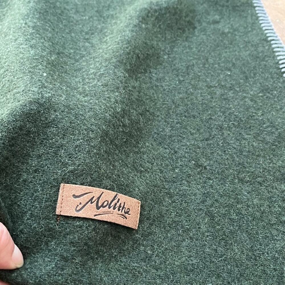 Molithe 100% Wool Blanket 62" X 86" Warm Thick Washable Military - Picture 6 of 10